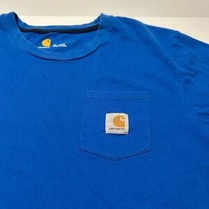 Carhartt Women’s Royal Blue Crew Neck Pocket Tee